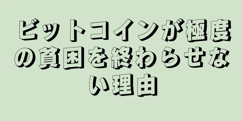 ビットコインが極度の貧困を終わらせない理由