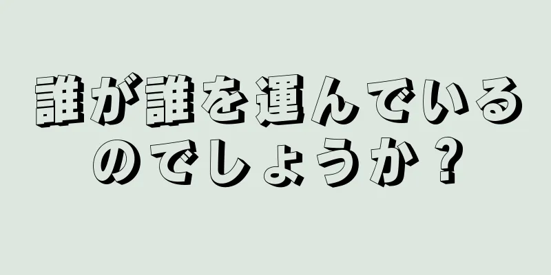誰が誰を運んでいるのでしょうか？