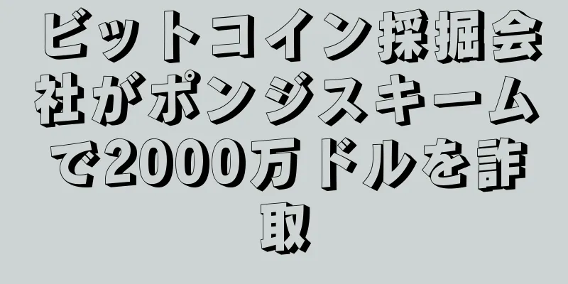 ビットコイン採掘会社がポンジスキームで2000万ドルを詐取