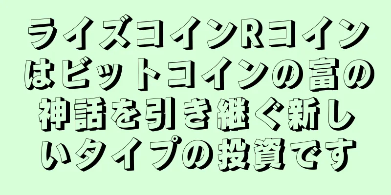 ライズコインRコインはビットコインの富の神話を引き継ぐ新しいタイプの投資です