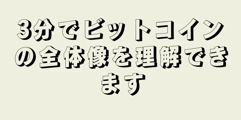 3分でビットコインの全体像を理解できます