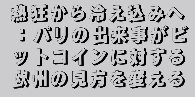 熱狂から冷え込みへ：パリの出来事がビットコインに対する欧州の見方を変える