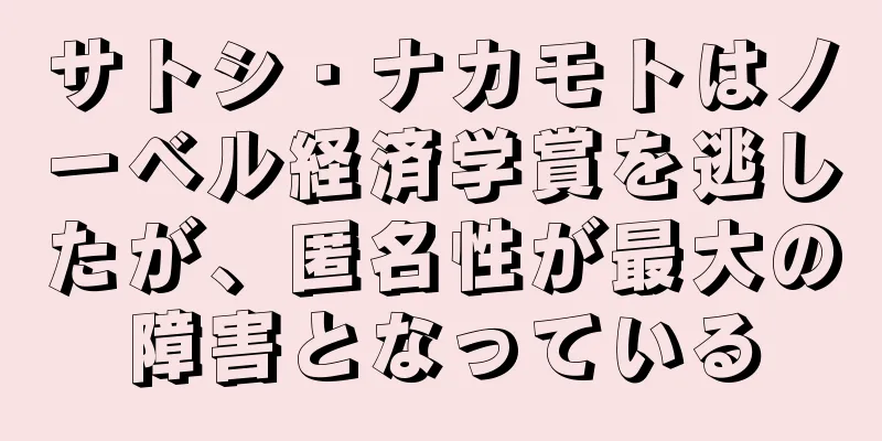 サトシ・ナカモトはノーベル経済学賞を逃したが、匿名性が最大の障害となっている