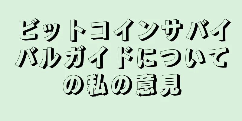 ビットコインサバイバルガイドについての私の意見