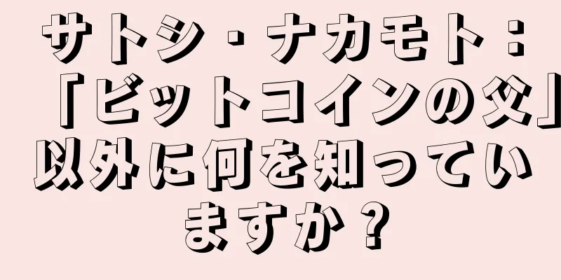 サトシ・ナカモト：「ビットコインの父」以外に何を知っていますか？
