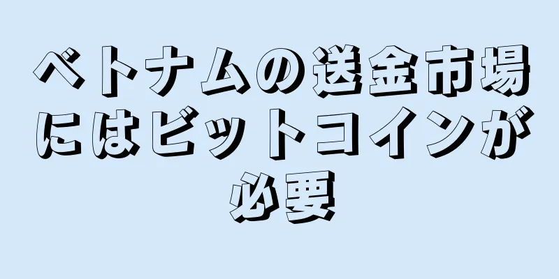 ベトナムの送金市場にはビットコインが必要