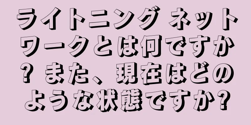 ライトニング ネットワークとは何ですか? また、現在はどのような状態ですか?