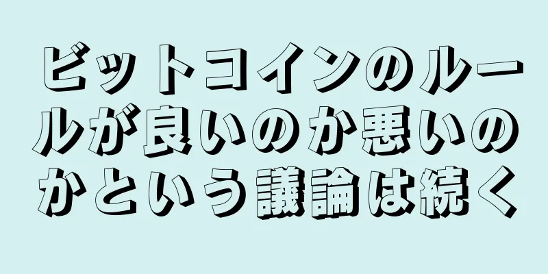 ビットコインのルールが良いのか悪いのかという議論は続く