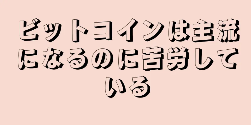 ビットコインは主流になるのに苦労している