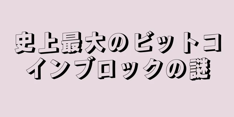 史上最大のビットコインブロックの謎