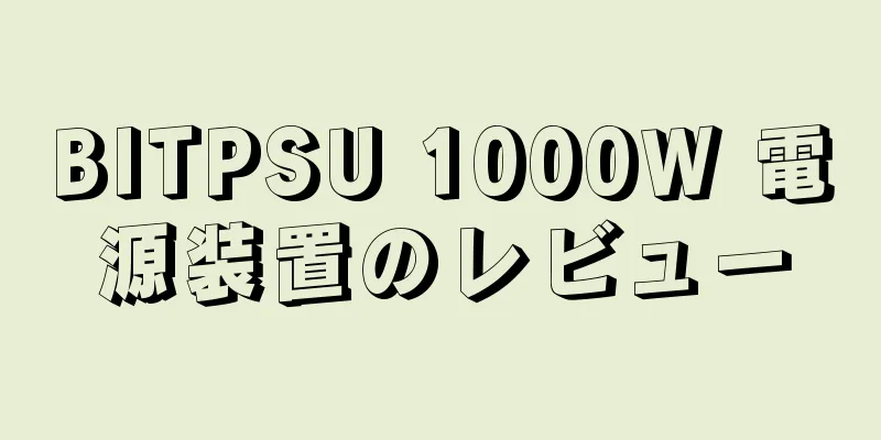 BITPSU 1000W 電源装置のレビュー